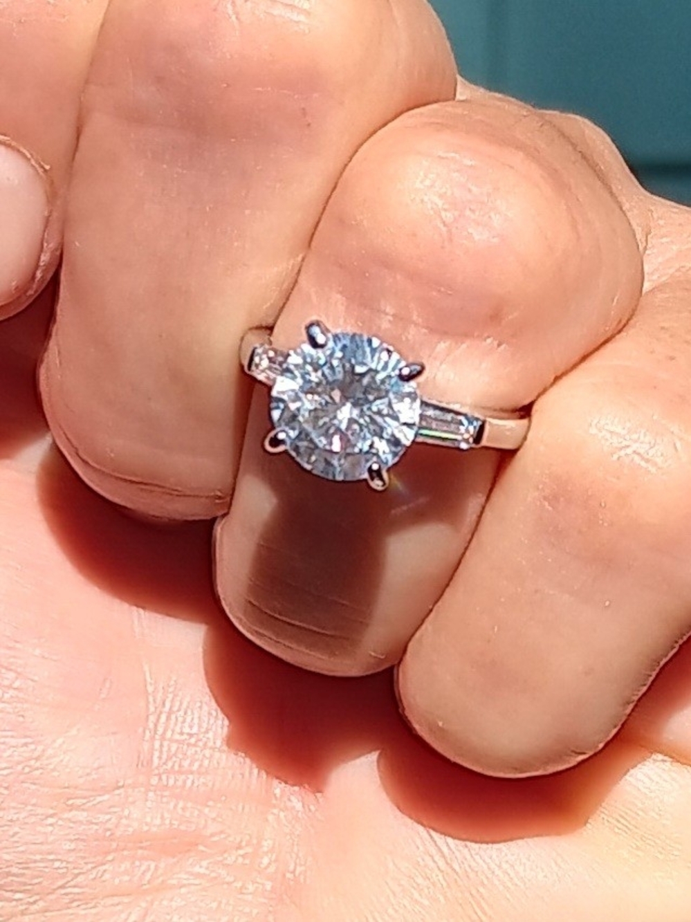 Classic Cz Solitaire Engagement Ring